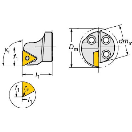 SANDVIK ( サンドビック )　コロターンＳＬ　コロターン１１１用カッティングヘッド（４１０） (570-STFPR-20-11 (410))_1