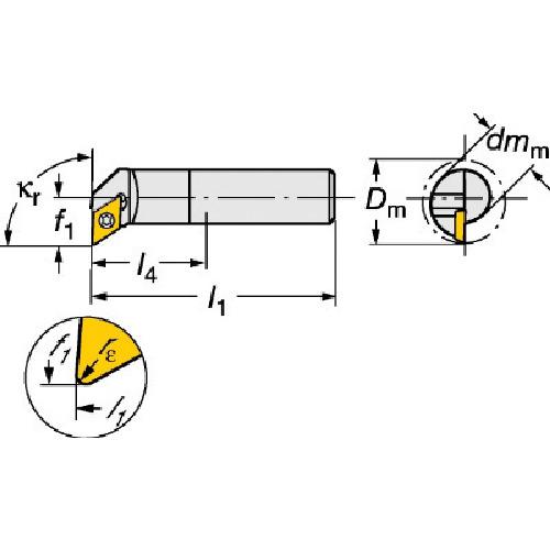 SANDVIK コロターン111 ポジチップ用ボーリングバイト(430) ( F10M-SDUPR 07-ER (430) )_1