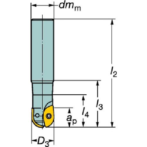 SANDVIK ( サンドビック )　コロミル２１６　ボールエンドミル（４４０） (R216-10A16-050 (440))_1