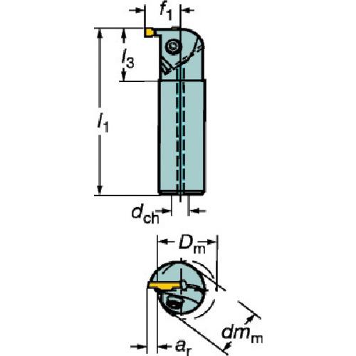 SANDVIK コロカット1・2 突切り・溝入れボーリングバイト(480) ( RAG123G07-25B (480) )_1