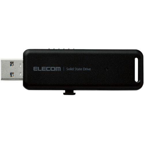 ELECOM 外付けSSD ポータブル USB3.2(Gen2)対応 スライド式 2TB ブラック ( ESD-EMB2000GBK ) エレコム(株) (メーカー取寄) |  | 03