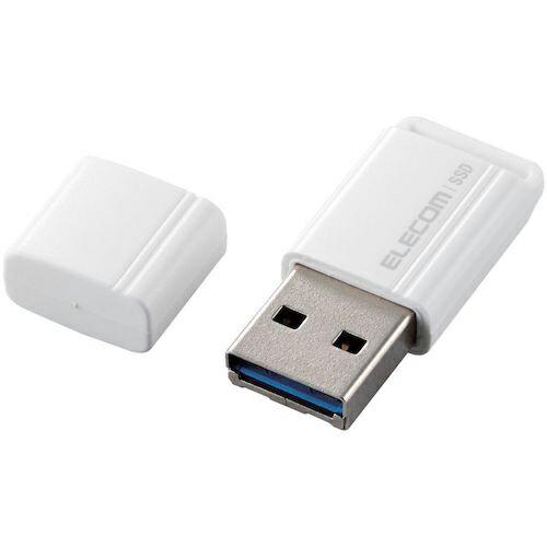 ELECOM 外付けSSD ポータブル USB3.2(Gen1) 小型USBメモリ型 1TB ホワイト ( ESD-EXS1000GWH ) | 