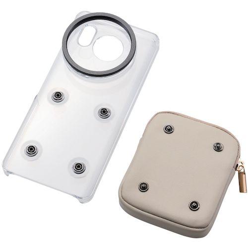 ELECOM AQUOS sense8用ハイブリッドケース カメラフィルター対応 ポケット付 ( PM-S234CAMPGB ) |  | 01