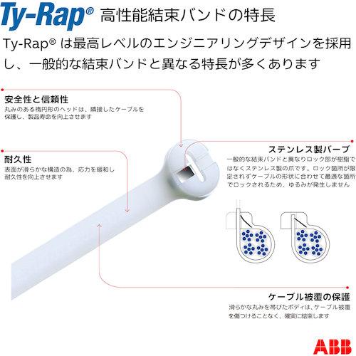 TY−Rap ( ABB ) 結束バンド 高性能ケーブルタイ 極限環境対応 青緑色