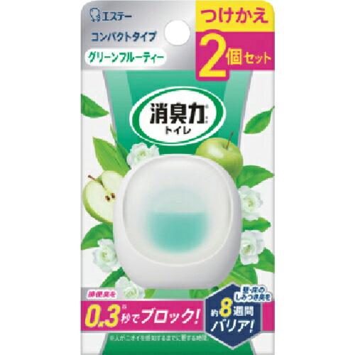 エステー 消臭力コンパクト つけかえ2個セット グリーンフルーティー ( ST13164 ) | 