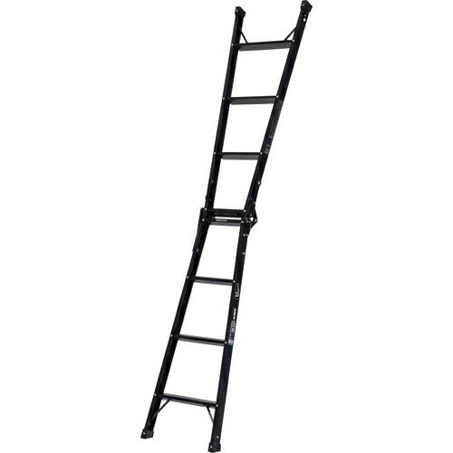 アルインコ 兼用脚立 ブラックカラー 1.11m 最大使用質量100kg  ( KUR120 ) |  | 01