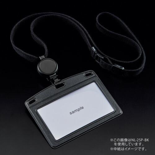 OP 吊り下げ名札 リール式 レザー調 ヨコ名刺 1枚 赤  ( NL-25P-RD ) オープン工業(株) |  | 01