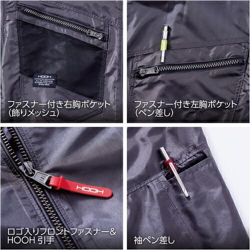 快適ウェア サイドファン半袖ジャケット L ネイビー ( V7717-L-1 ) 村上被服(株) (メーカー取寄) |  | 01