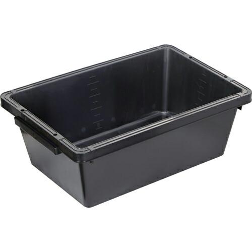 TRUSCO トラ舟60Lブラック(角型・再生原料使用) ( PSB60-BK ) | 