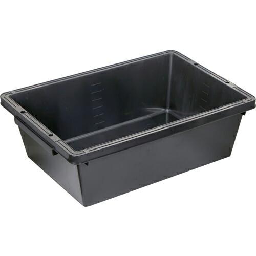 TRUSCO トラ舟80Lブラック(角型・再生原料使用) ( PSB60-BK ) | 