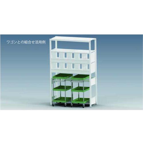 SANSHIN スリム棚板ラック スリムイーラック 下段オープンタイプ H1900×W1250×D325 4段 基本型 ( EO64324K-FMW0 ) |  | 07