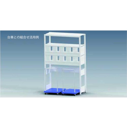 SANSHIN スリム棚板ラック スリムイーラック 下段オープンタイプ H1900×W1250×D325 4段 基本型 ( EO64324K-FMW0 ) |  | 08