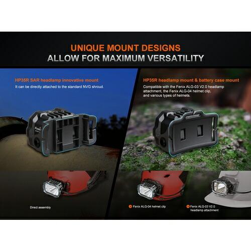 FENIX マルチ光源高出力 サーチ&レスキューヘッドライト(難燃性ヘッドバンド) ( HP35R SAR ) FENIX社 |  | 05