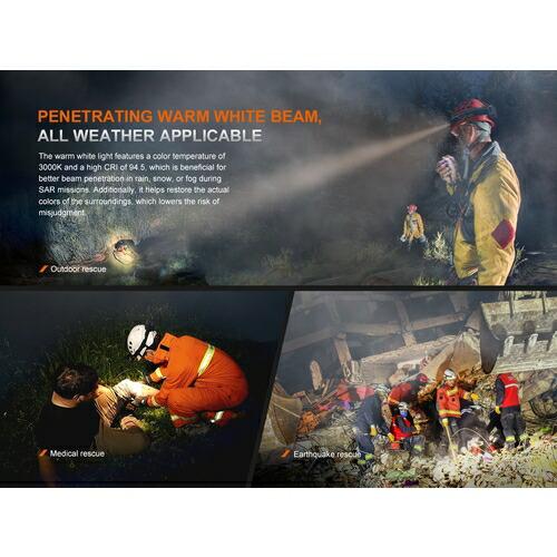 FENIX マルチ光源高出力 サーチ&レスキューヘッドライト(難燃性ヘッドバンド) ( HP35R SAR ) FENIX社 |  | 08