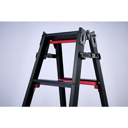 ハセガワ 脚部伸縮脚立 シャガマン ブラック 6段(10761) ( RYRB-18 ) |  | 01