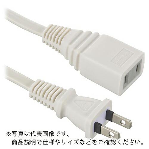 OHM 2m延長コード ストレートプラグ ホワイトEDLP22     ( HS-T12EDLP22 ) (株)オーム電機 | 