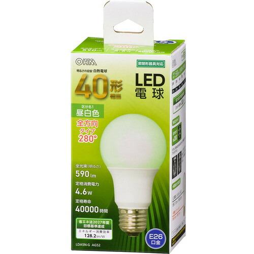OHM LED電球 A E26 4.6W 昼白色 ( LDA5N-G AG52 ) (株)オーム電機 |  | 02