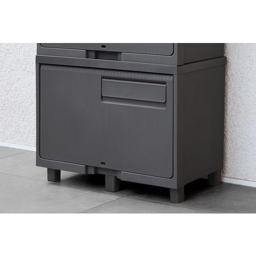 TENMA 宅配ボックス 積み重ねても受け取れる宅配ボックス ダークグレー ( 110015938 ) |  | 07