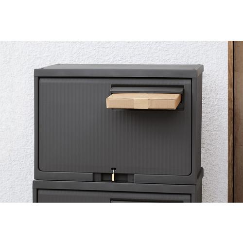 TENMA 宅配ボックス 積み重ねても受け取れる宅配ボックス ダークグレー ( 110015938 ) |  | 08