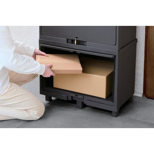 TENMA 宅配ボックス 積み重ねても受け取れる宅配ボックス ダークグレー ( 110015938 ) |  | 03