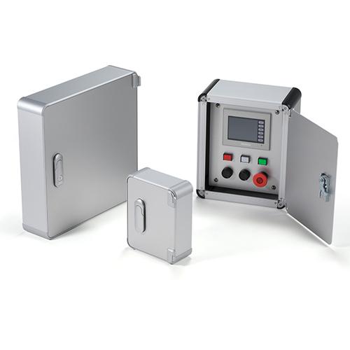 タカチ ( タカチ電機工業 )　開閉式アルミコントロールボックス ( AUH177-43-36NSB ) (メーカー取寄)_1