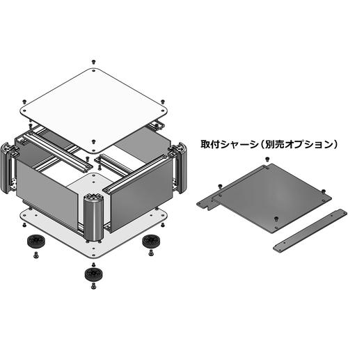 タカチ ( タカチ電機工業 )　アルミサッシケース ( AU177-36-43AP-BB ) (メーカー取寄)_2