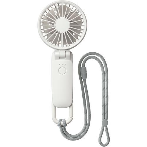 RHYTHM 【今季在庫限り】 ハンディファン 首掛け・持つ・卓上の3Way USB充電式 2重反転ファン ライトグレー Silky Wind Mobile 3.2 ( 9ZF040RH08 ) リズム(株) | 