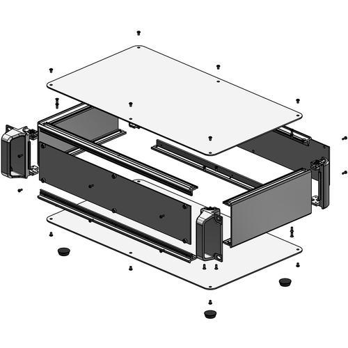 タカチ ( タカチ電機工業 )　パネル脱着ラックマウントケース ( AUPR133-43-50P-SS ) (メーカー取寄)_1