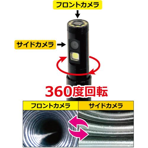 SK ( 新潟精機 )　３６０度回転デュアルカメラ内視鏡 カメラケーブル長５ｍ (E905-RD)_1