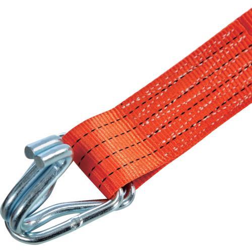 TRUSCO ベルト荷締機ワイドハンドル 50mm幅 764kg フック&キーパータイプ JIS相当品 ( GV50A-750HK ) | 