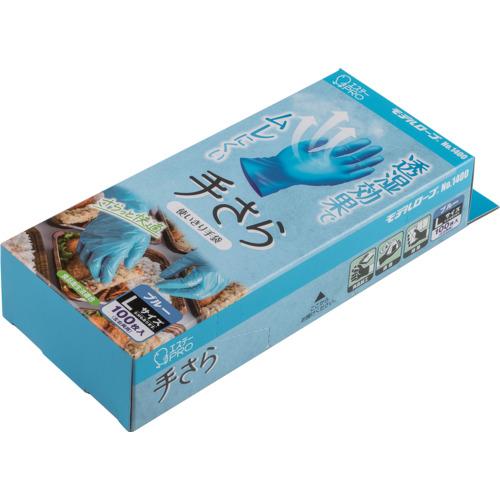 エステー 使い捨て手袋 モデルローブ NO1400 手さら Lサイズ
