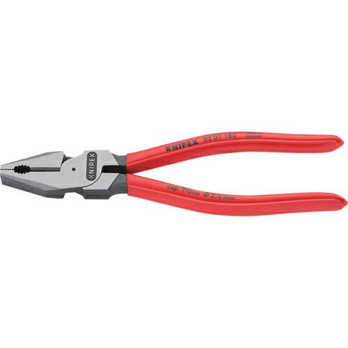KNIPEX 強力型ペンチ プラスチックハンドル 180mm (SB店頭展示パッケージ仕様) ( 0201-180SB ) | 