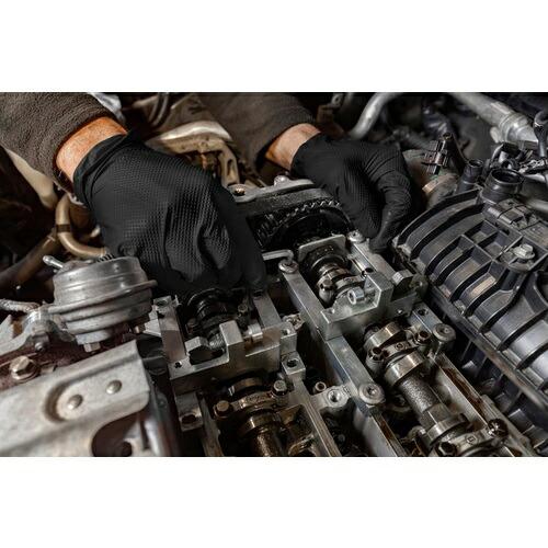 SHOWA ニトリルゴム製使いきり手袋(パウダーフリー) メカニクスギア50枚入 ブラック M ( NO709B-M ) |  | 04