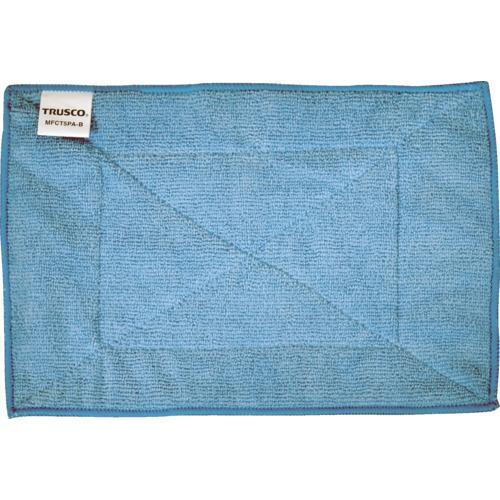 TRUSCO マイクロファイバーカラー雑巾180x280 5枚入 ブルー ( MFCT5PA-B ) | 