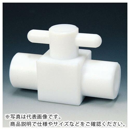 フロンケミカル チューブ継手(フッ素樹脂) PTFE コンパクト二方ボールバルブ RC3/8 パーフロ ( NR1203-006 ) | 