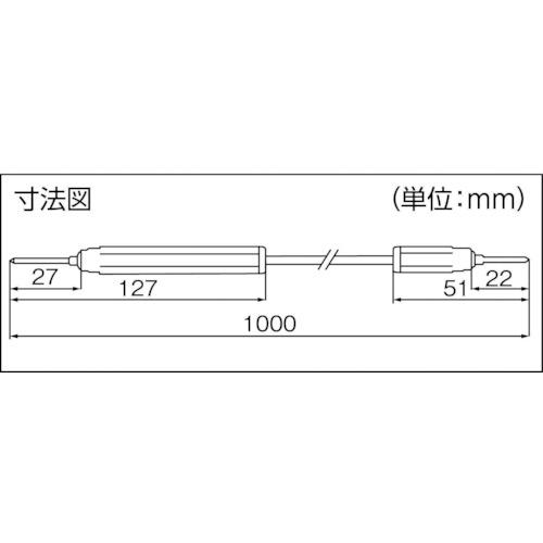 テイシン テスターリード 100cm テスターピン大⇔テスターピン小 (2本入) ( TLA-201 ) テイシン電機(株) |  | 01