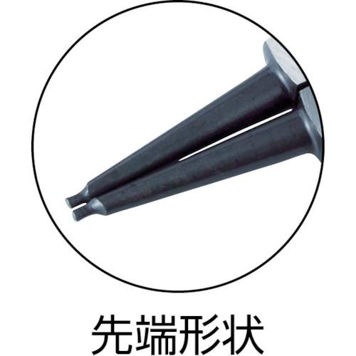 TONE スナップリングプライヤ(ストレートタイプ 軸用) 全長140mm リング使用範囲3~10mm ( SRPS-125F ) TONE(株) |  | 01