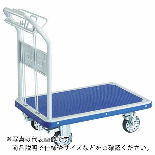 TRUSCO プレス製台車 ドンキーカート 固定 810×510 ハンド式 ピン式4輪ストッパー付 制動ブレーキ付 ( 202NJKHB4S ) トラスコ中山(株) | 
