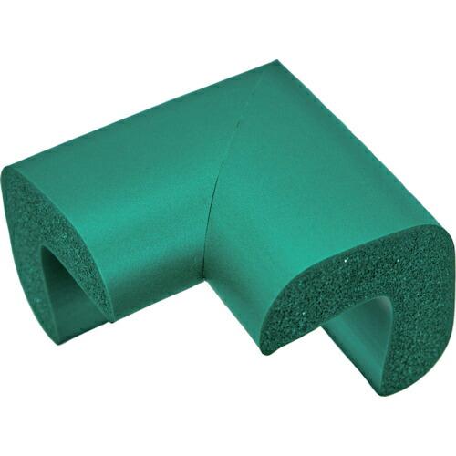 TRUSCO 安心クッション コーナー用 油面接着 小 1個入 グリーン ( TAC-28YS ) トラスコ中山(株) | 