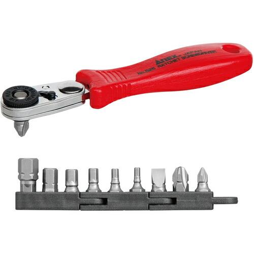 アネックス コンパクト ビット・ラチェット52 ビット10本組 ( 525-10B ) (株)兼古製作所 | 