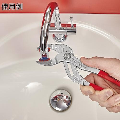 KNIPEX パイププライヤー(プラスチックジョー付き)クロムメッキ(SB店頭展示パッケージ仕様) ( 8113-250SB ) KNIPEX社 |  | 05