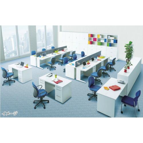 トヨスチール ( トヨセット )　右片袖机　間口１２００×奥行７００×高さ７２０　ホワイト ( 50CBH-127ARWW )_2