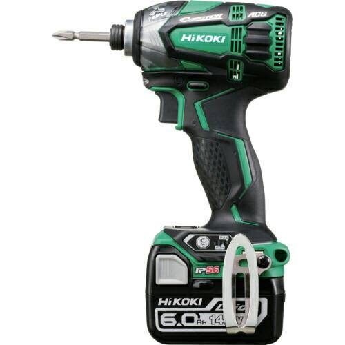 【SALE価格】HiKOKI 14.4Vコードレスインパクトドライバ 6.0Ah グリーン ( WH14DDL2-2LYPK-L ) | 