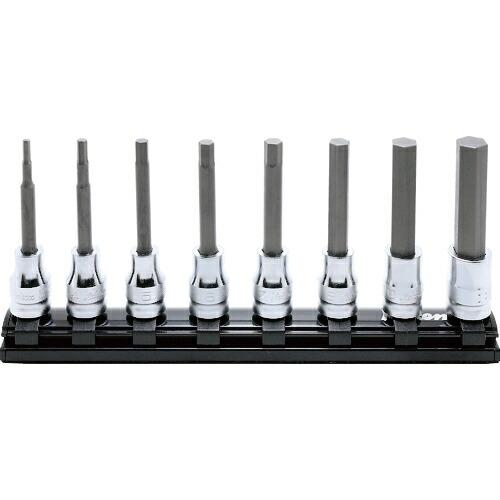 【SALE価格】Ko-ken 9.5mm差込 Z-EALヘックスビットソケットレールセット8ヶ組 ( RS3010MZ/8-L75 ) (株)山下工業研究所 | 