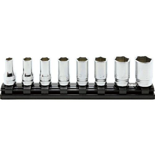 【SALE価格】Ko-ken 9.5mm差込 Z-EALセミディープソケットレールセット8ヶ組 ( RS3300XZ/8 ) | 
