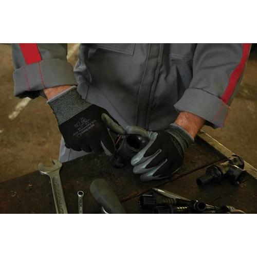 SHOWA ニトリルゴム背抜き手袋 組立グリップ3双パック ブラック Mサイズ ( NO370-M-3PBK ) |  | 05