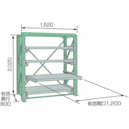 【SALE価格】KDS スライドラック ( SSR10-2012-4HT ) ムラテックKDS(株) | 