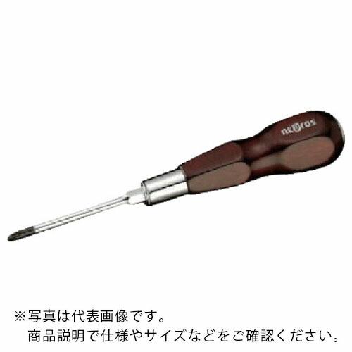 【SALE価格】nepros 木柄ドライバ貫通タイプ(クロス)No.2 ( ND3P-2 ) | 