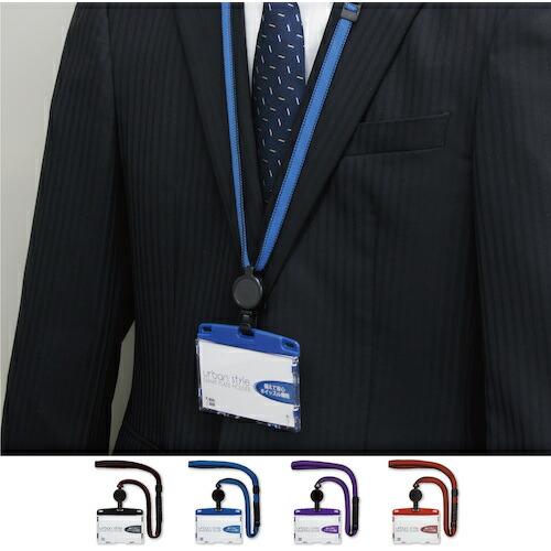 【SALE価格】OP 吊り下げ名札 リール式 アーバンスタイル 名刺 1枚 黒 ( NU-4P-BK ) |  | 08