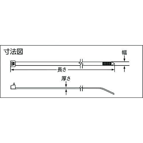 PANDUIT リリースタイ 取り外し可能ナイロン結束バンド 耐熱性黒1000本 ( PRT1.5S-M30 )(2袋セット) |  | 01